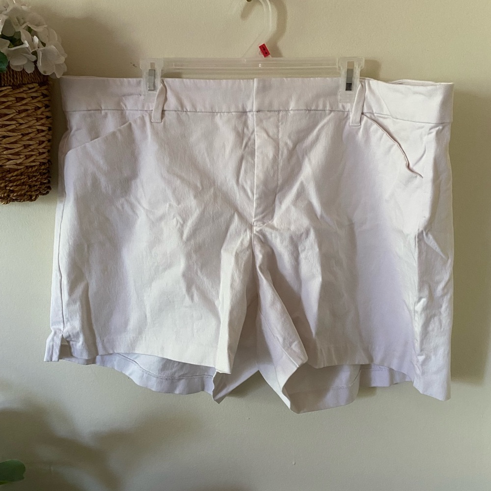 Old Navy White Shorts with Tailored Design